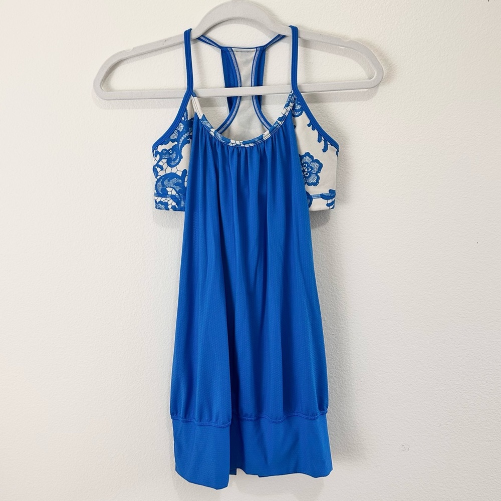 Lululemon No Limits Tank Racerback Built-In Bra Workout Top